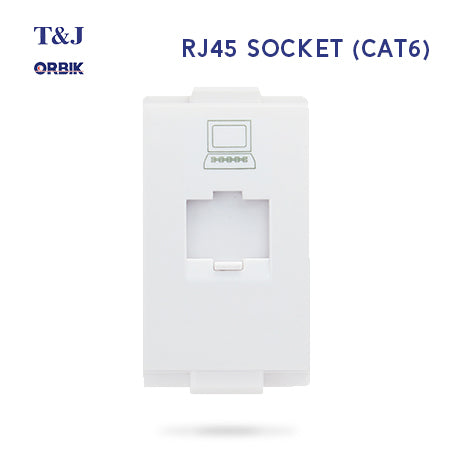 T&J ORBIK W8211PC - RJ45 CAT6 Multimedia